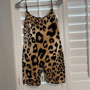 Leopard short jumpsuit